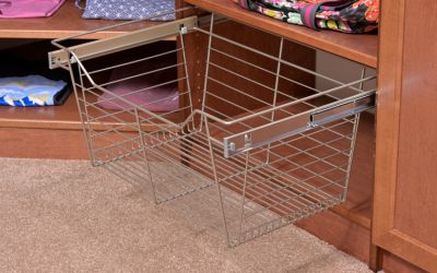 What To Know About Closet Pull-Out Trays and Baskets